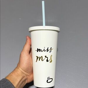Kate Spade Mrs. Wedding 20 oz Tumbler